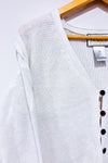Cardigan blanc en tricot seconde main - Tamra- La Penderie du Paradis