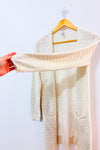 Cardigan ouvert crème texturé mi-long seconde main - Soyaconcept- La Penderie du Paradis