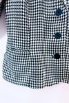 Veston noir et blanc motif pied-de-poule* seconde main - Precis- La Penderie du Paradis