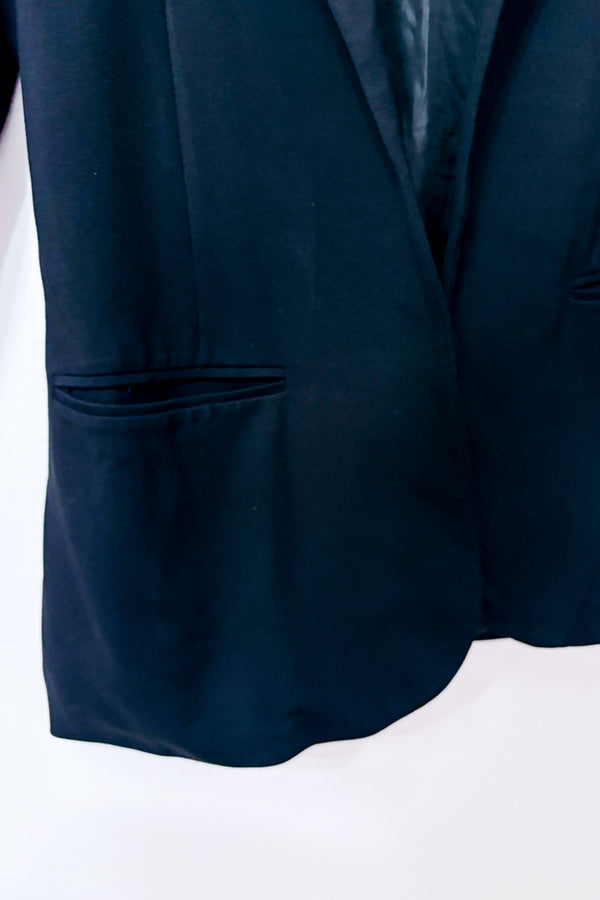 Veston ouvert noir à col tailleur* seconde main - Reitmans- La Penderie du Paradis
