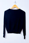 Cardigan noir à coeurs en paillettes* seconde main - Nosecrets- La Penderie du Paradis