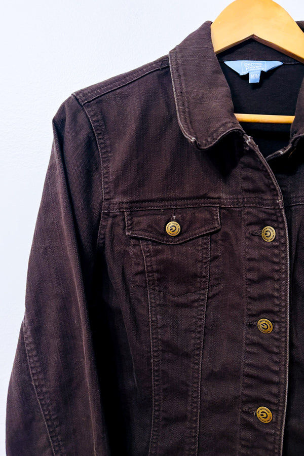 Veste brune en denim* seconde main - Denver Hayes- La Penderie du Paradis