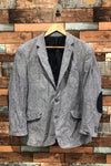 Veston bleu rayé (l) - Homme seconde main Orvieto