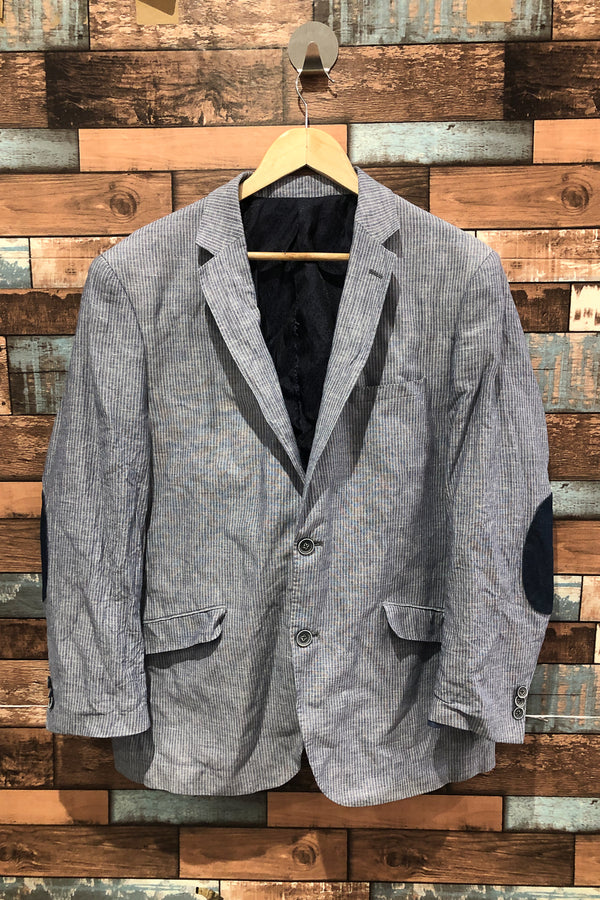 Veston bleu rayé (l) - Homme seconde main Orvieto