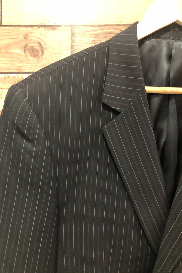 Veston noir rayé (l) - Homme seconde main Protocol