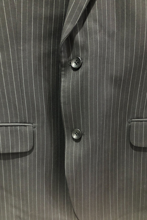 Veston noir rayé (l) - Homme seconde main Protocol