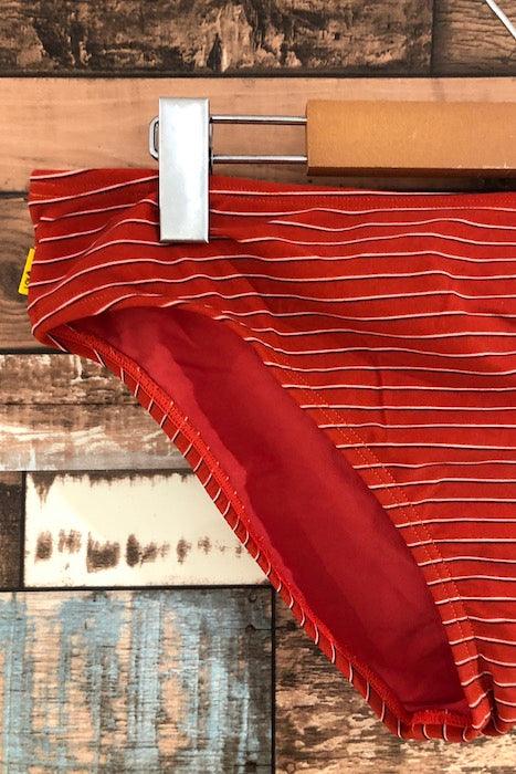 Bas de maillot de bain orange avec rayures (xl) seconde main Lolë