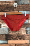 Bas de maillot de bain orange avec rayures (xl) seconde main Lolë