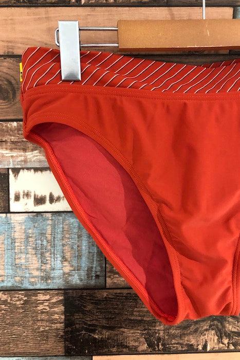 Bas de maillot de bain orange bande avec rayures (xl) seconde main Lolë