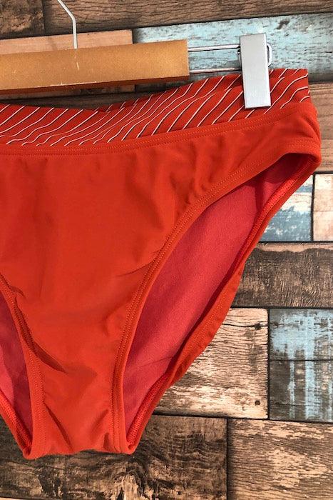 Bas de maillot de bain orange bande avec rayures (xl) seconde main Lolë