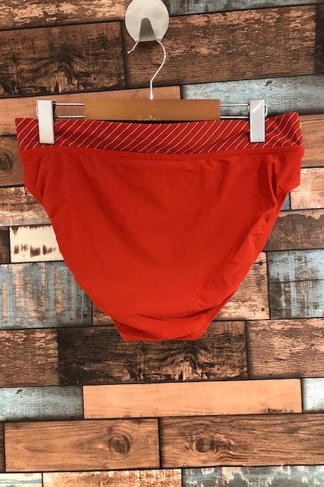 Bas de maillot de bain orange bande avec rayures (xl) seconde main Lolë