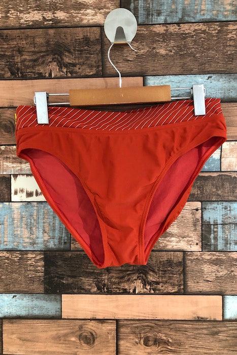Bas de maillot de bain orange bande avec rayures (xl) seconde main Lolë