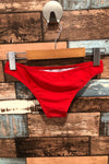 Bas de maillot de bain tanga rouge (xs) seconde main Zaful