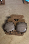 Boucles d'oreilles brunes seconde main Autres