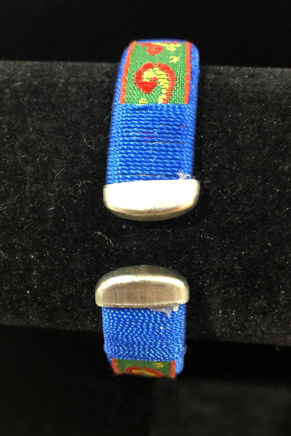 Bracelet bleu fleuri seconde main Autres