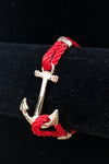 Bracelet rouge avec ancre or seconde main Autres