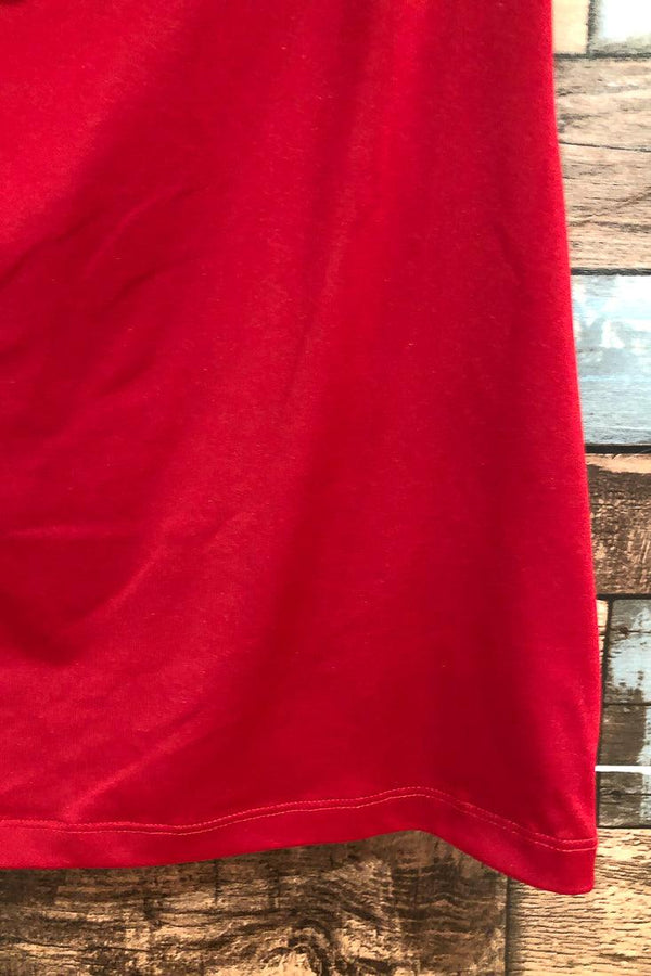 Camisole rouge avec col fluide (m) seconde main Grenier