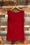 Camisole rouge avec col fluide (m) seconde main Grenier