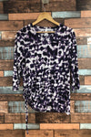 Chandail mauve avec motifs (s) seconde main 2dye4