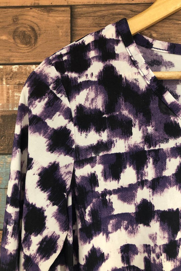Chandail mauve avec motifs (s) seconde main 2dye4