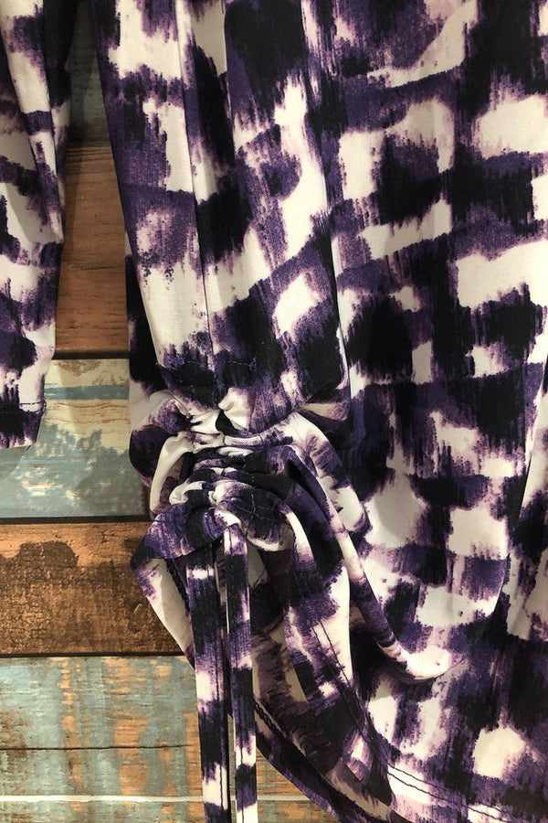 Chandail mauve avec motifs (s) seconde main 2dye4