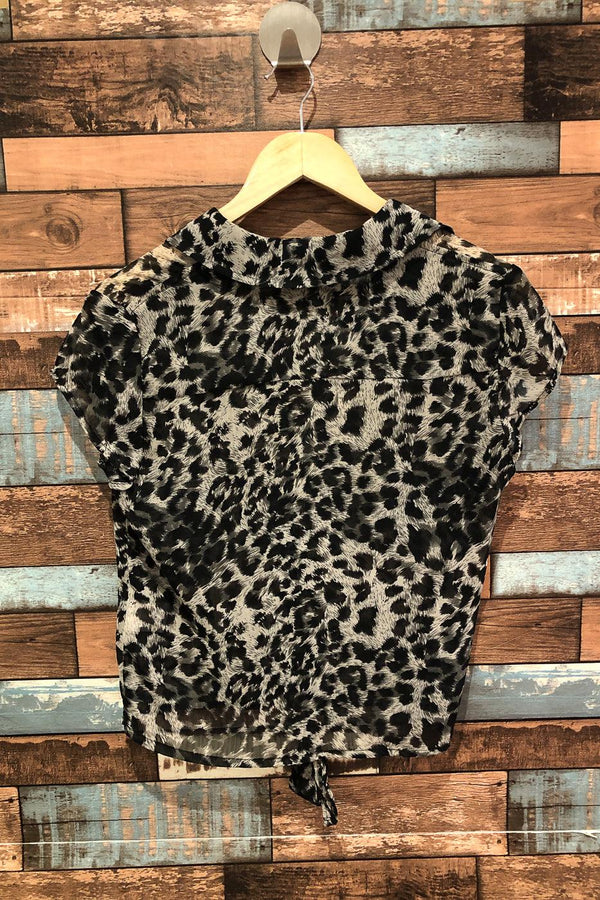 Chemise à nouer motif leopard (s) seconde main Dynamite