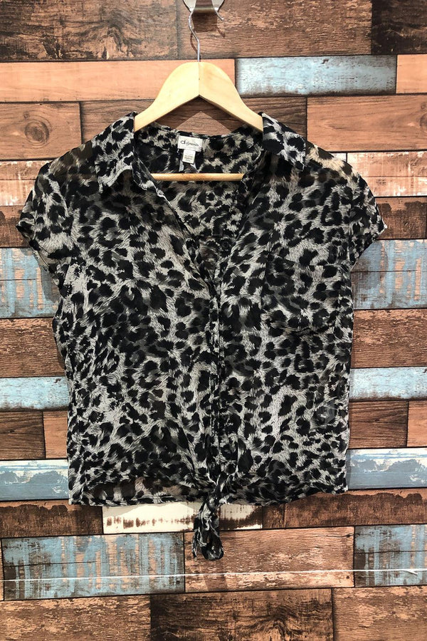 Chemise à nouer motif leopard (s) seconde main Dynamite