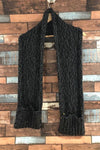 Foulard gris avec boutons seconde main Lolë