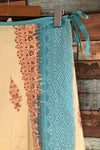 Jupe à nouer beige et bleue (s) seconde main O'Neill