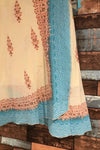 Jupe à nouer beige et bleue (s) seconde main O'Neill