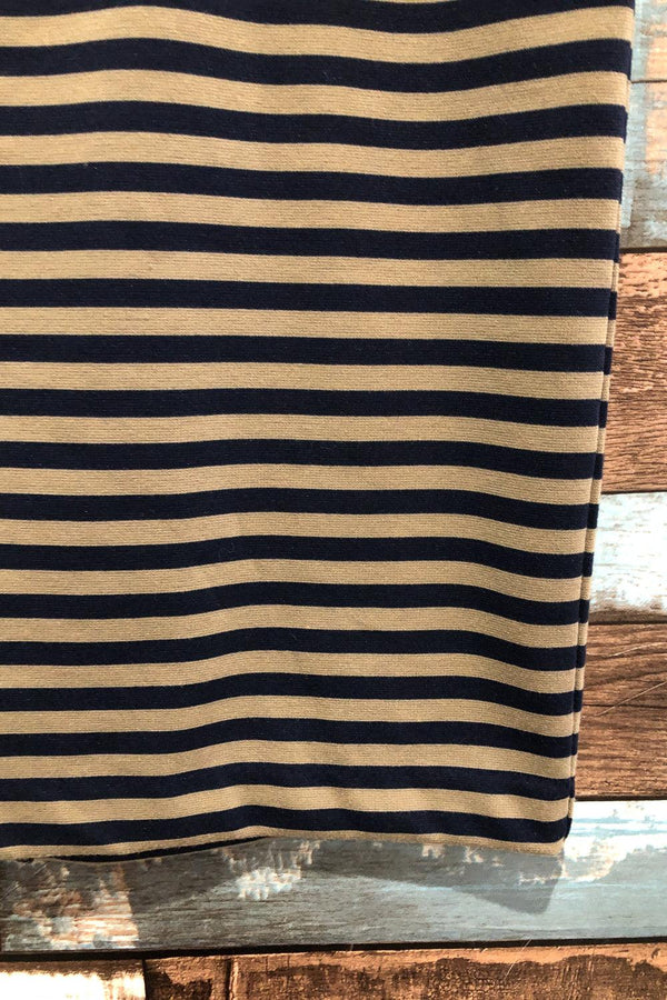 Jupe rayée marine et beige (l) seconde main Tommy Hilfiger