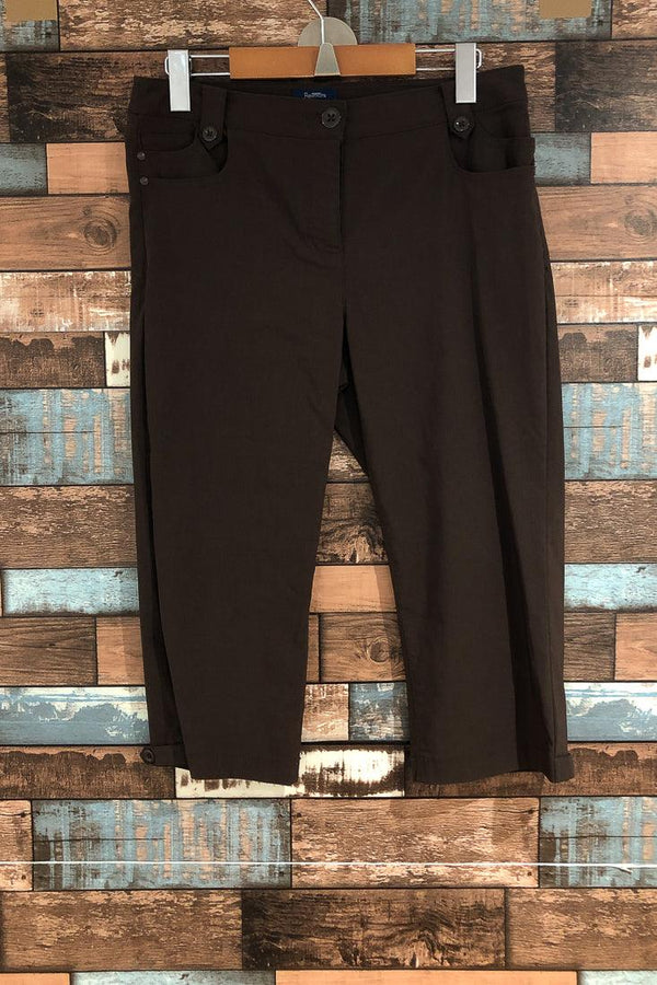 Pantalon 3/4 brun (m) seconde main Reitmans