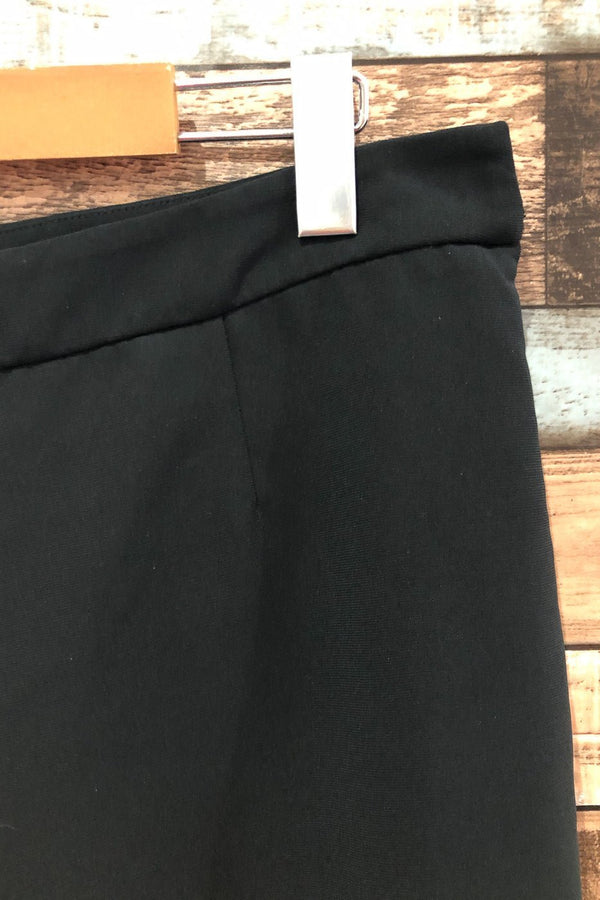 Pantalon taille haute noir jambe ample (m) seconde main Kasper