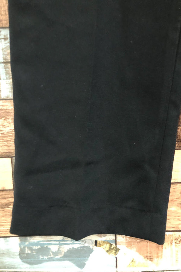 Pantalon taille haute noir jambe ample (m) seconde main Kasper