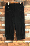 Pantalon court noir ample en corduroy (m) seconde main Jackpot