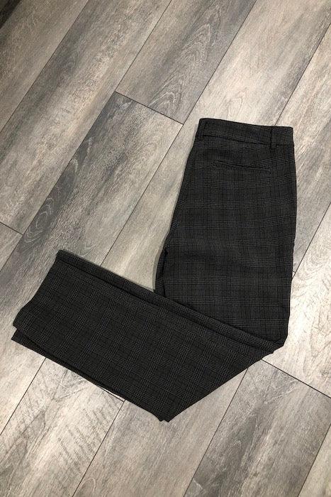 Pantalon gris à carreaux jambe droite (m) seconde main Hilary Radley