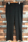Pantalon gris à carreaux jambe droite (m) seconde main Hilary Radley