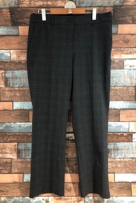 Pantalon gris à carreaux jambe droite (m) seconde main Hilary Radley