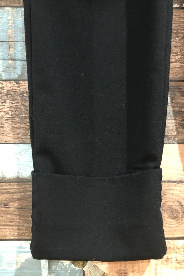 Pantalon noir jambe droite (m) seconde main S'nob de Noblesse