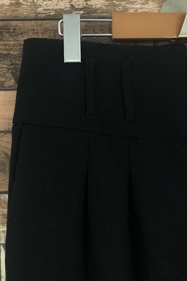 Pantalon noir taille haute jambe évasée extra long (m) seconde main Dalia