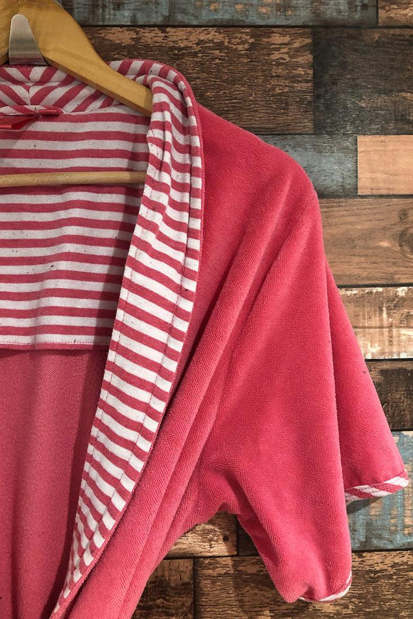 Peignoir rose en ratine (l) seconde main Jasmine Rose