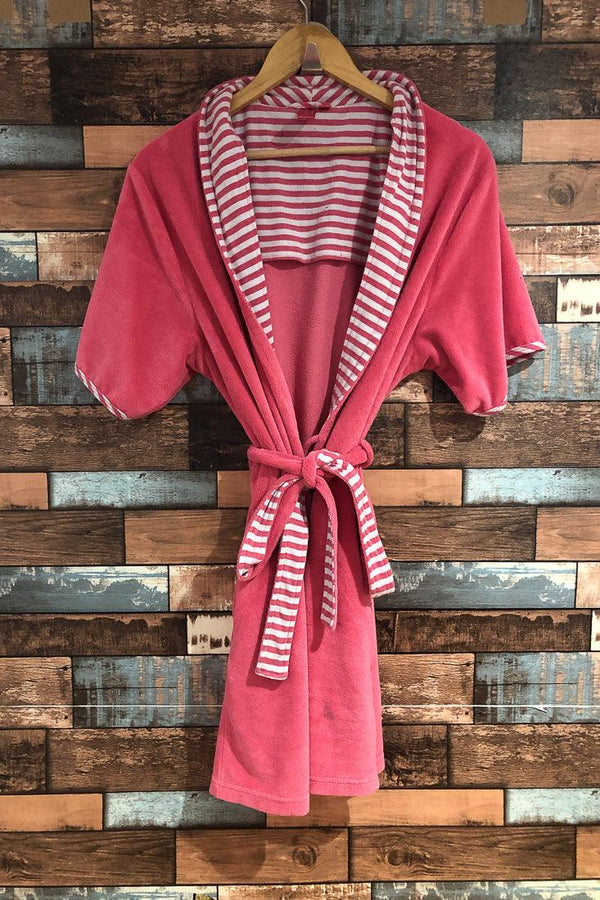 Peignoir rose en ratine (l) seconde main Jasmine Rose