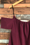 Robe ample mauve épaules dénudées (s) seconde main Sincerely Mary