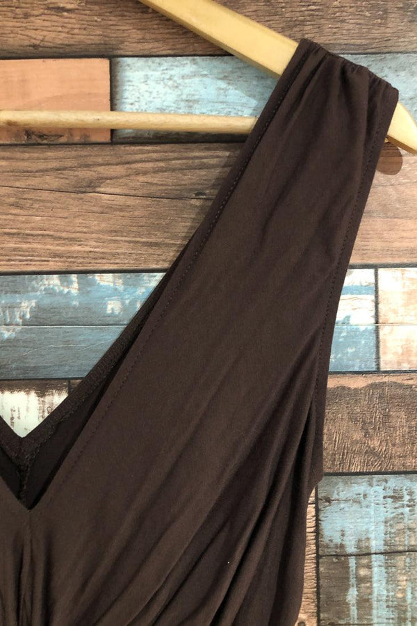 Robe brune avec noeud devant (m) seconde main London Times