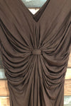 Robe brune avec noeud devant (m) seconde main London Times