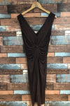 Robe brune avec noeud devant (m) seconde main London Times