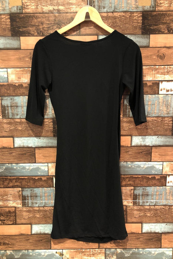 Robe cache-coeur noire (s) seconde main Town & Country Uniforms