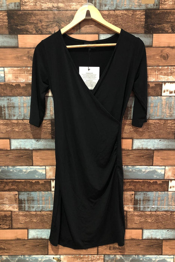 Robe cache-coeur noire (s) seconde main Town & Country Uniforms