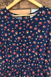 Robe fleurie marine (m) seconde main H&M