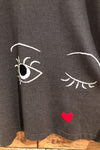 Robe grise avec visage (xl) seconde main Eric Alexandre